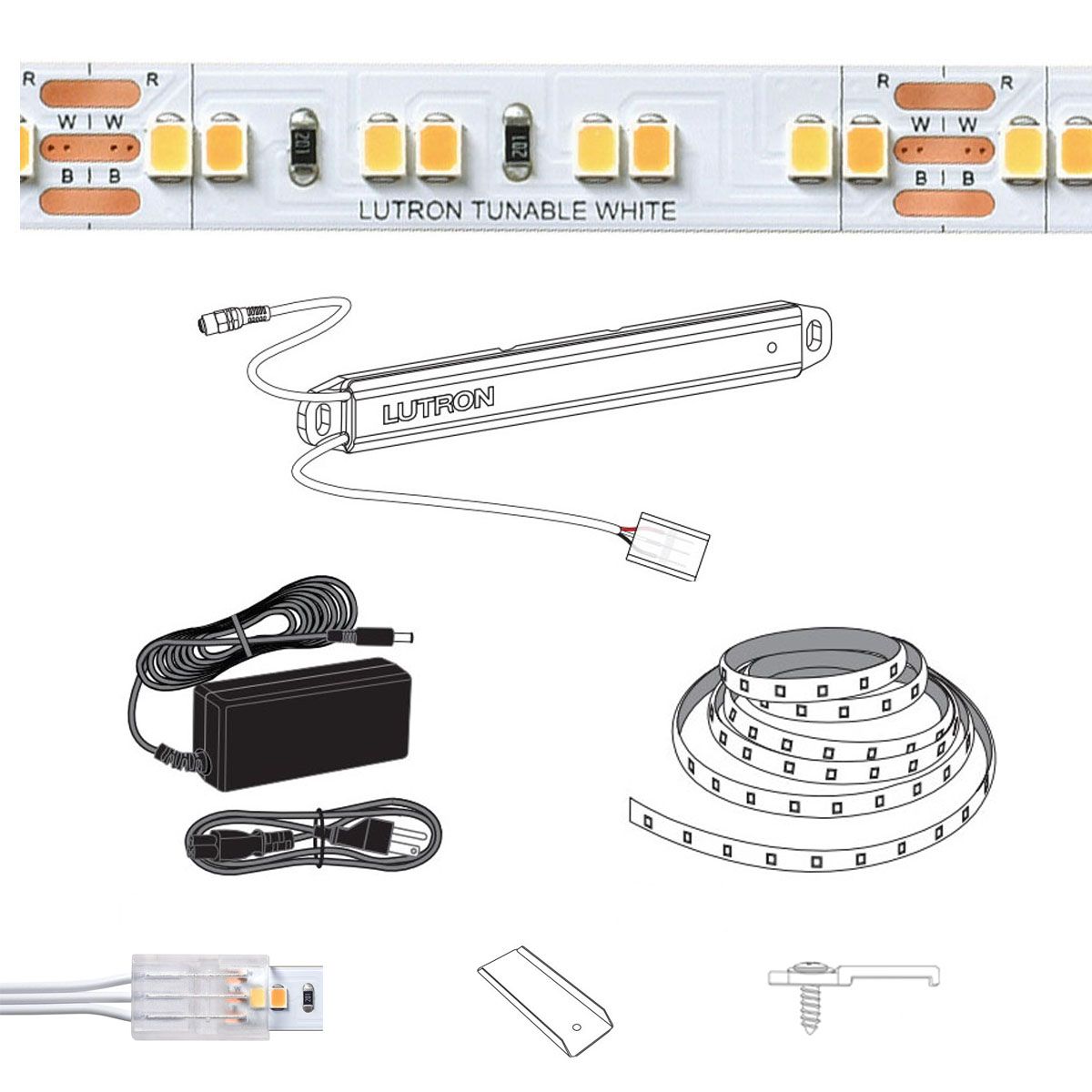 LUMARIS (RA3) TUNABLE DAYLIGHT-WHITE LED TAPE LIGHT -KIT
