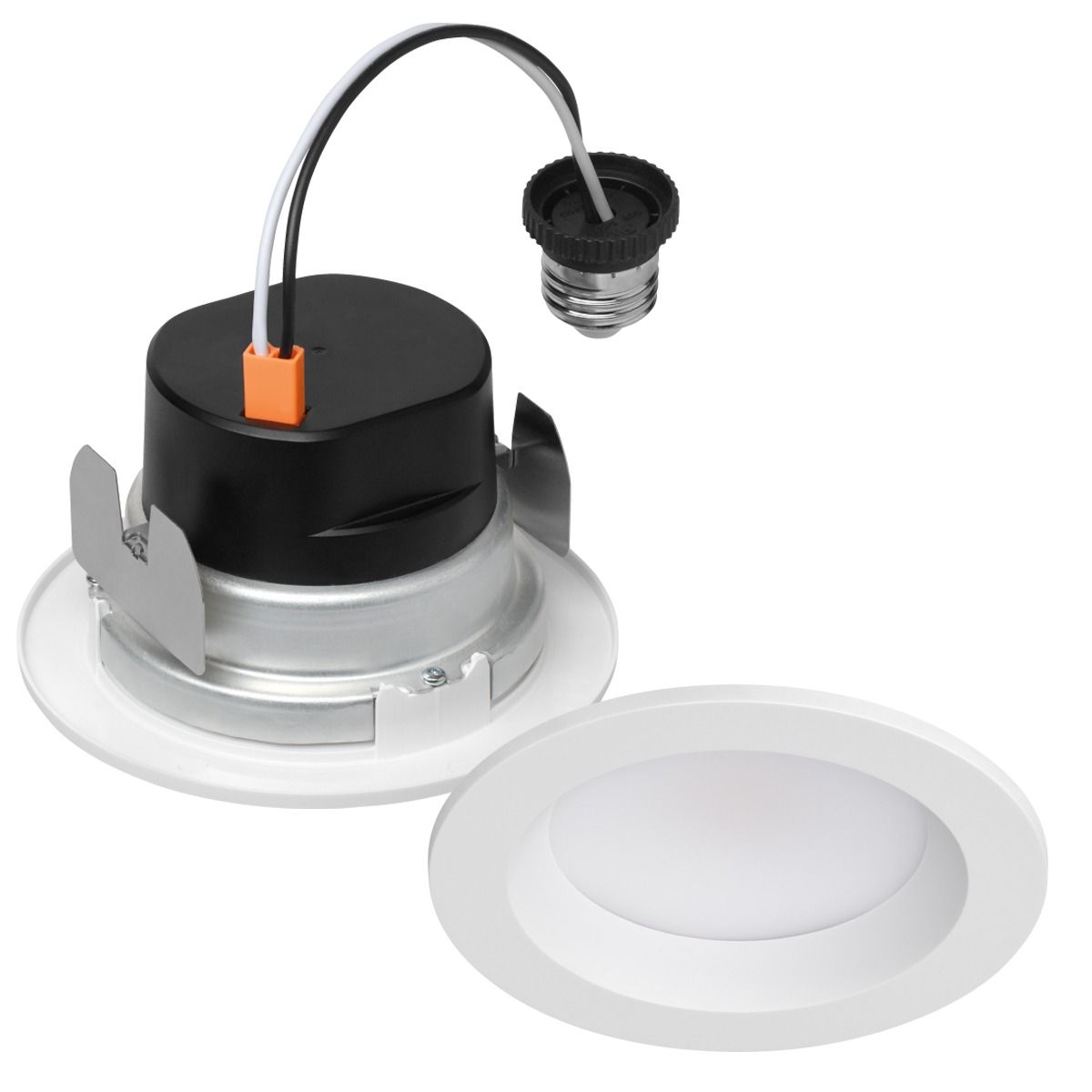 LUMARIS RETRO DOWNLIGHT, TUNEABLE WHITE 4IN WITH WHITE TRIM
