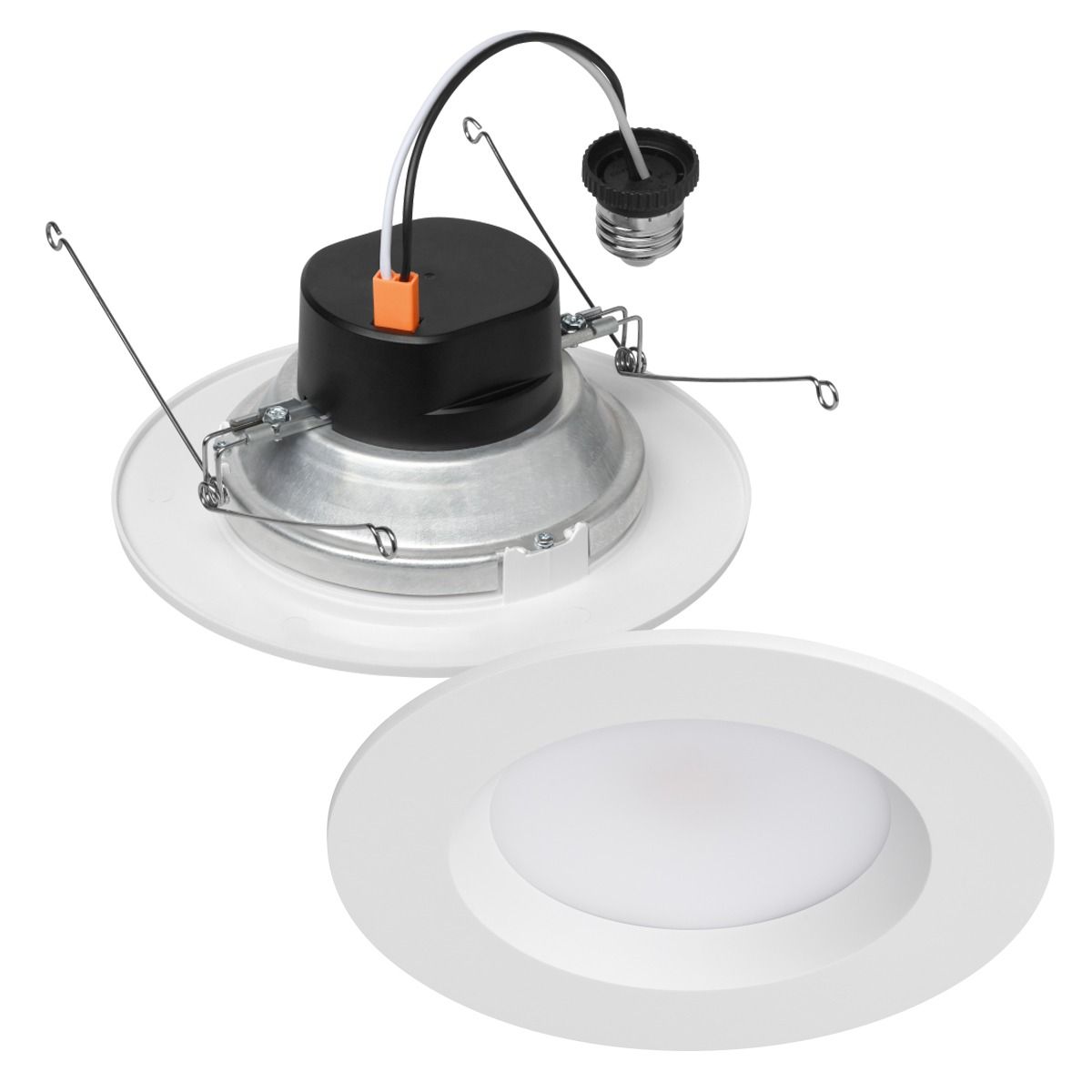 LUMARIS RETRO DOWNLIGHT, TUNEABLE WHITE 5IN & 6IN W- WHT TRI