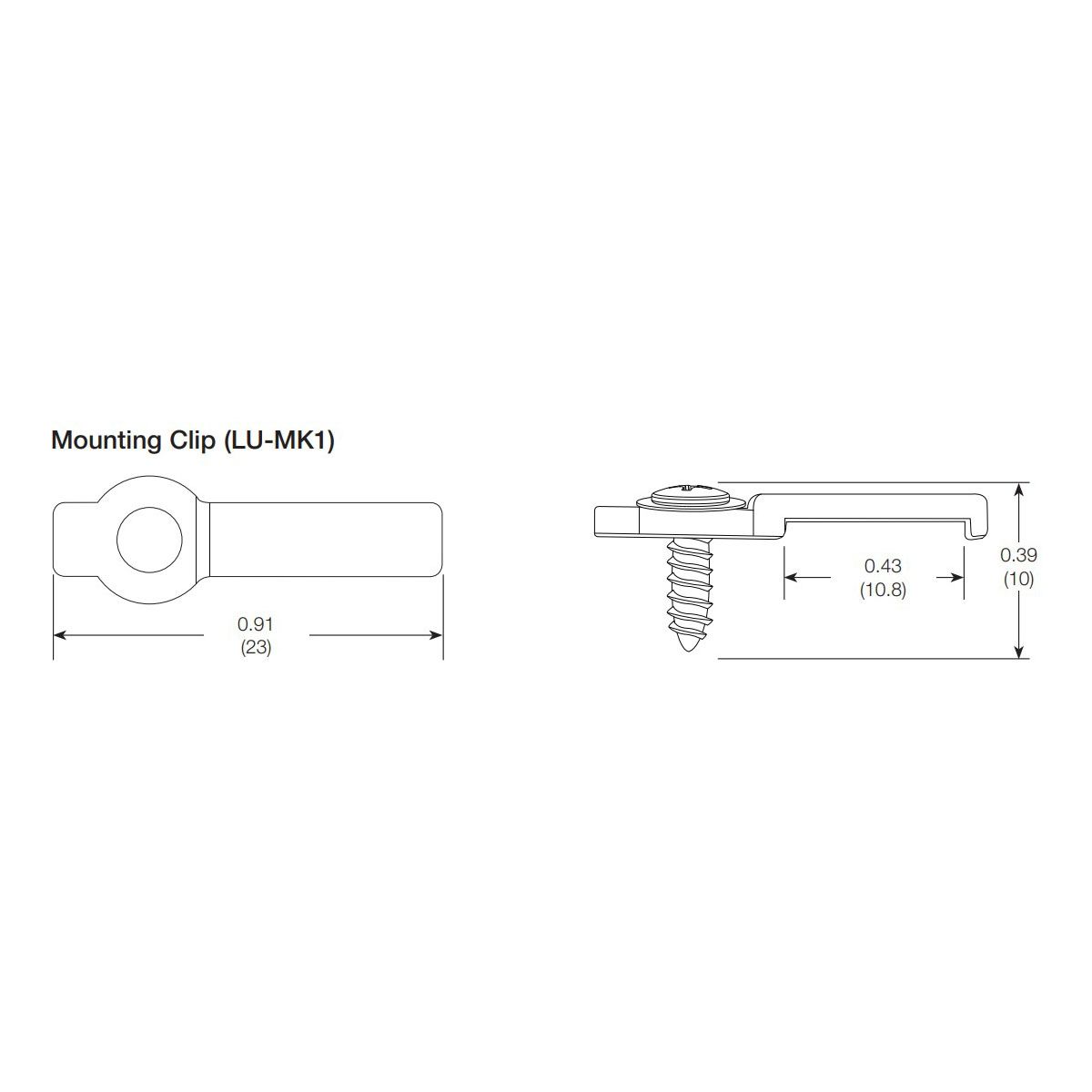 LED TAPE MOUNTING CLIPS FOR LUMARIS TAPE LIGHTS (20 PK)