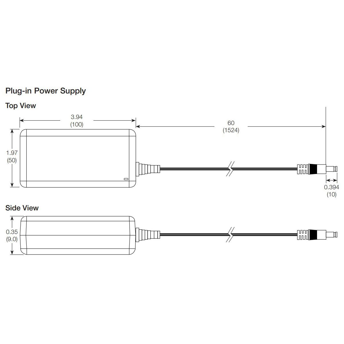 PLUG-IN POWER SUPPLY FOR LUMARIS WHITE TAPELIGHT CONTROLLER