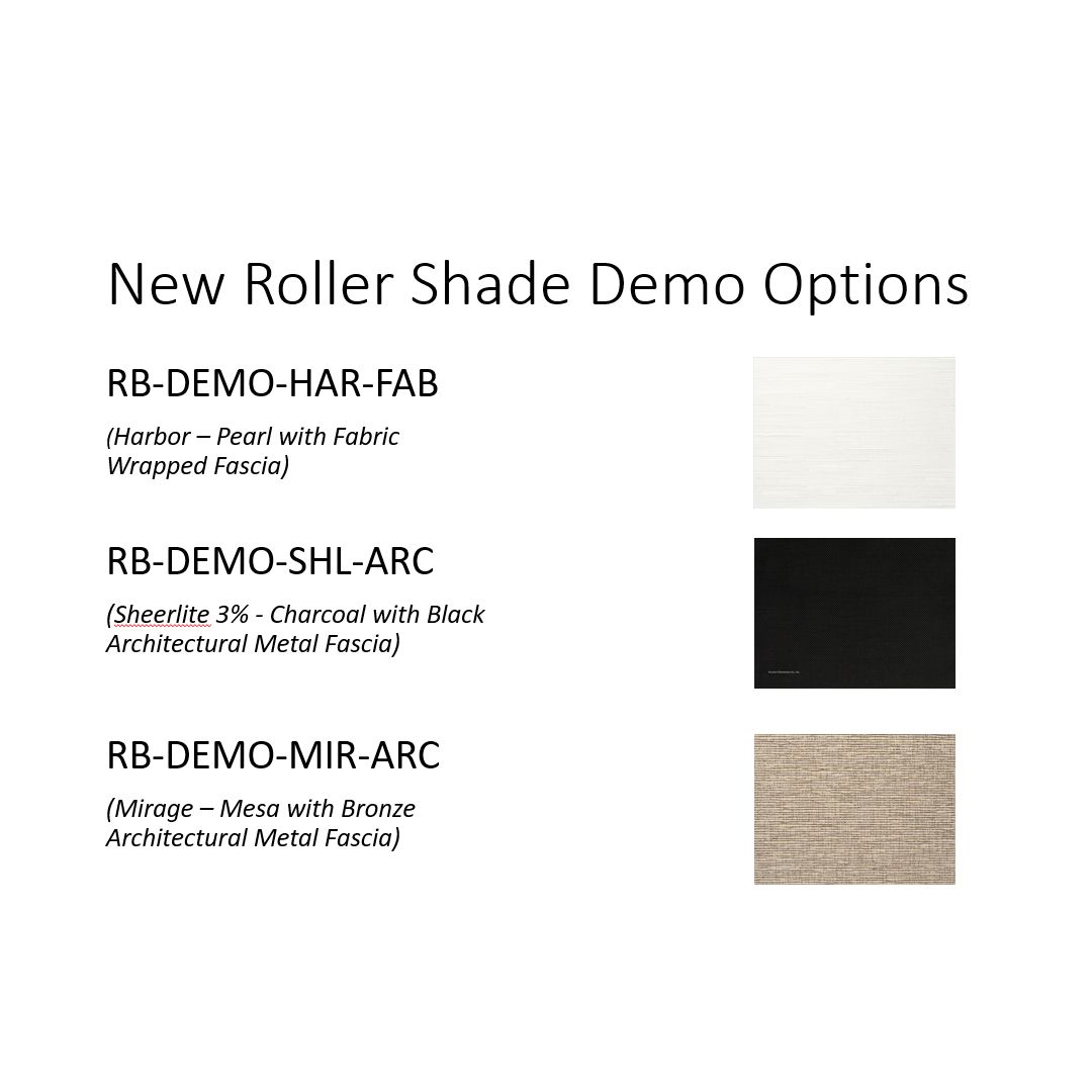 SHADES DEMO: HARBOR - PEARL WITH FABRIC WRAPPED FASCIA
