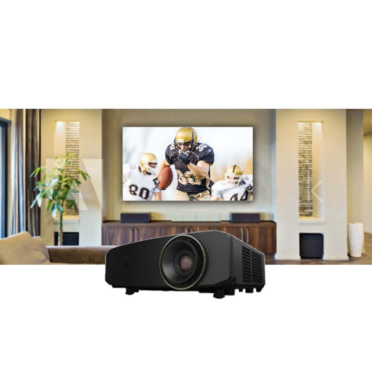 4K DLP Front Projector w- BLU-Escent Laser 3300LM - Black