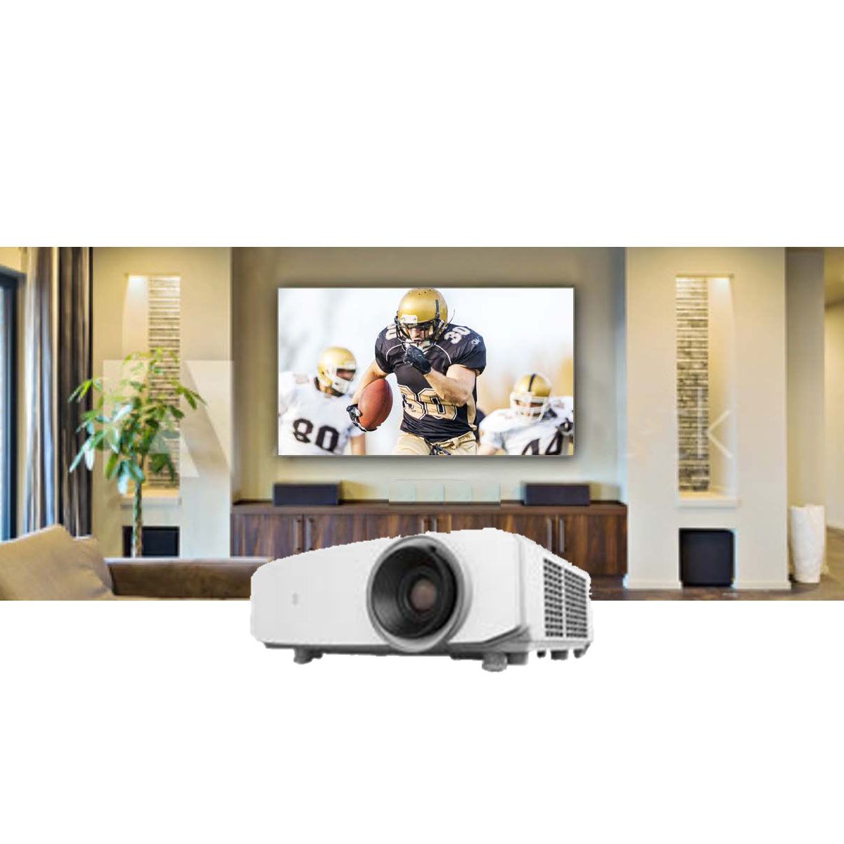 4K DLP Front Projector w- BLU-Escent Laser 3300LM - White