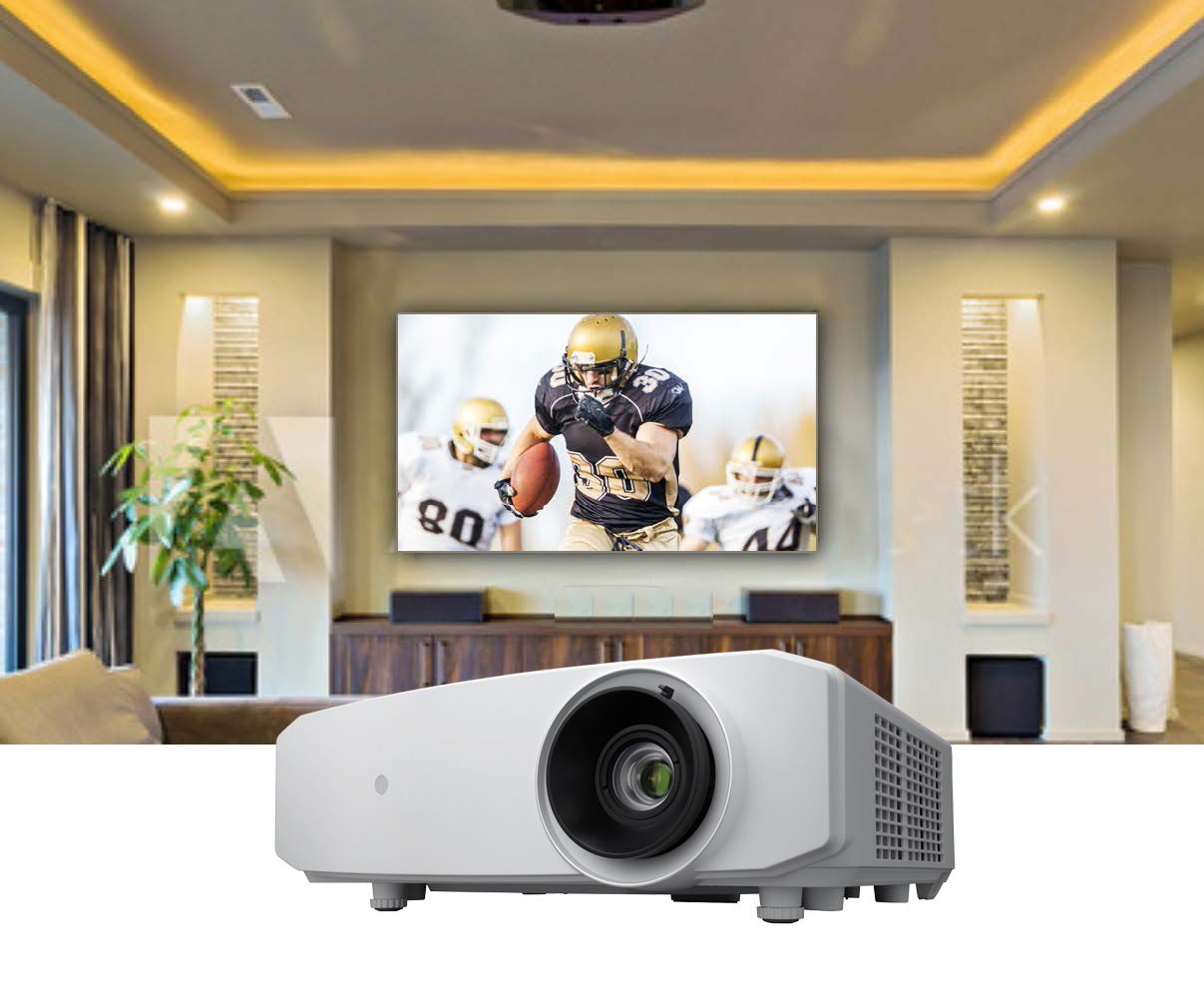 4K DLP Front Projector w- BLU-Escent Laser 3300LM - White