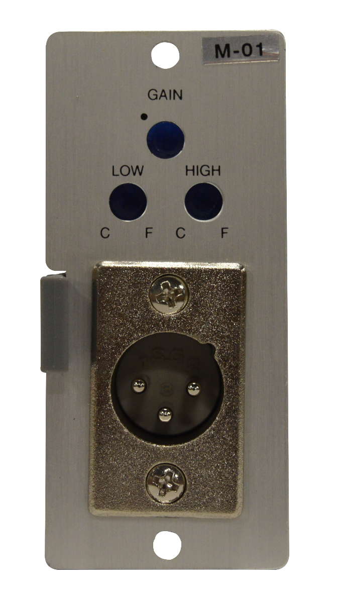 900 Series Module: Mic module c-w gain phantom power XLR-M 6