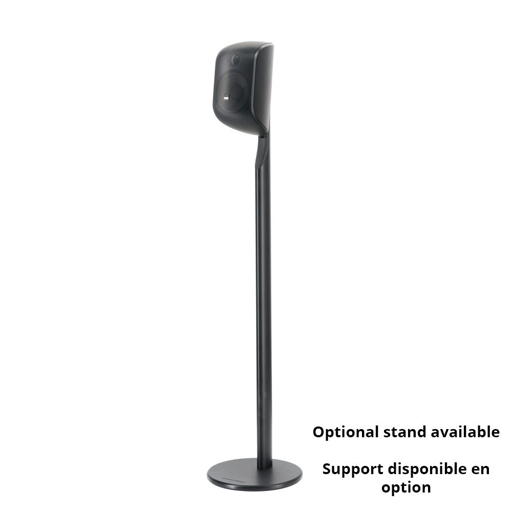 REFURB - 4in Satellite Speaker w-Swivel, Matte Black, ea