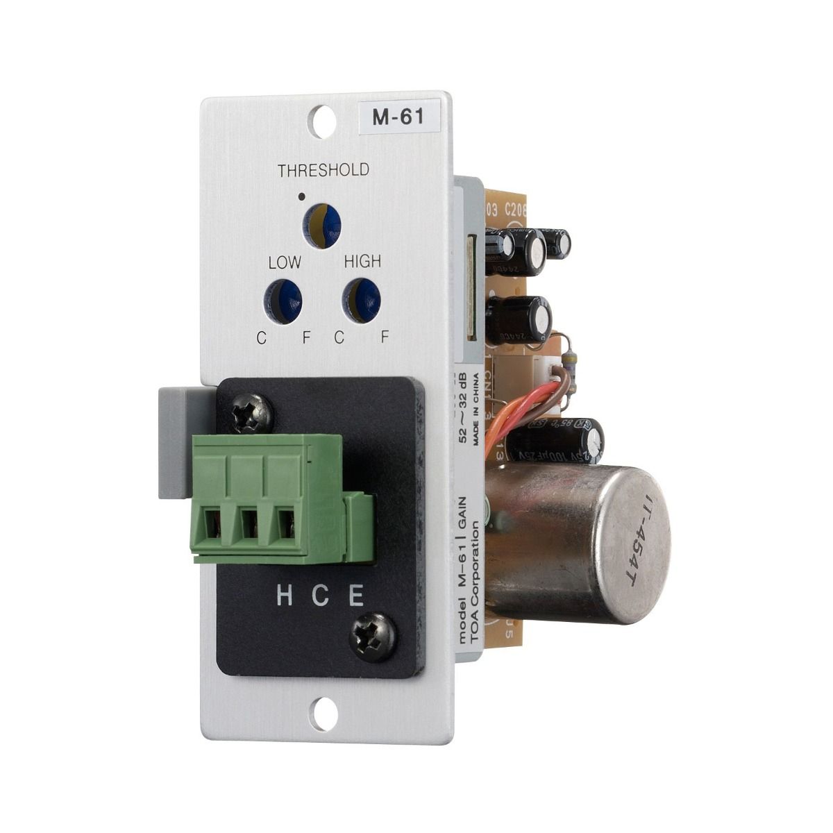 Mic module (900 series) w-compressor gain, phantom - 600 ohm