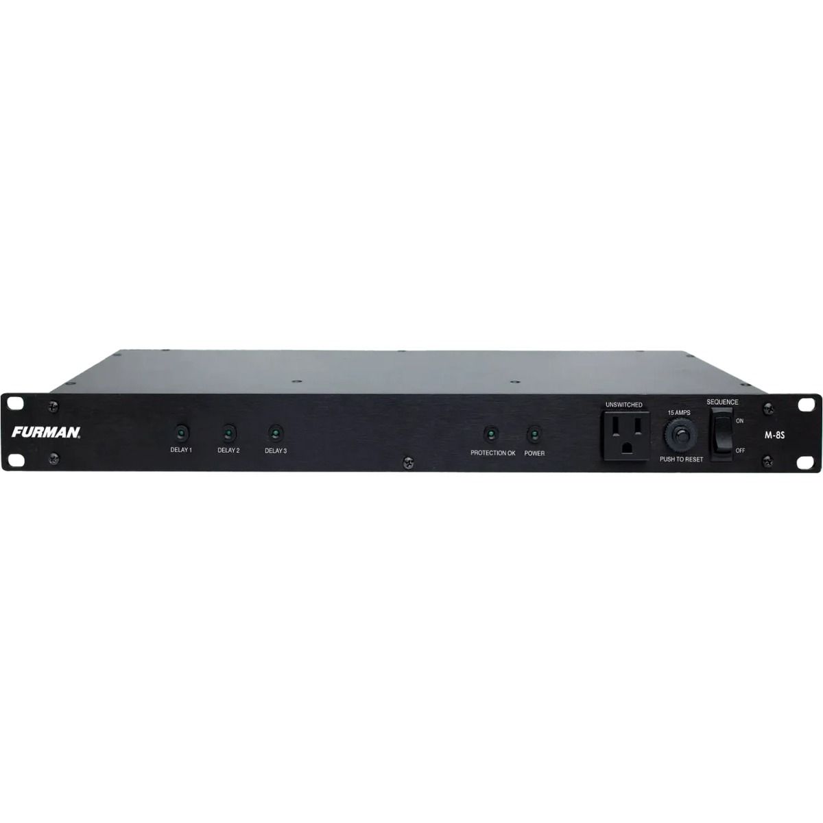 15a Power Sequencer, Inrush Current Protect, 9 Outlets, 1RU