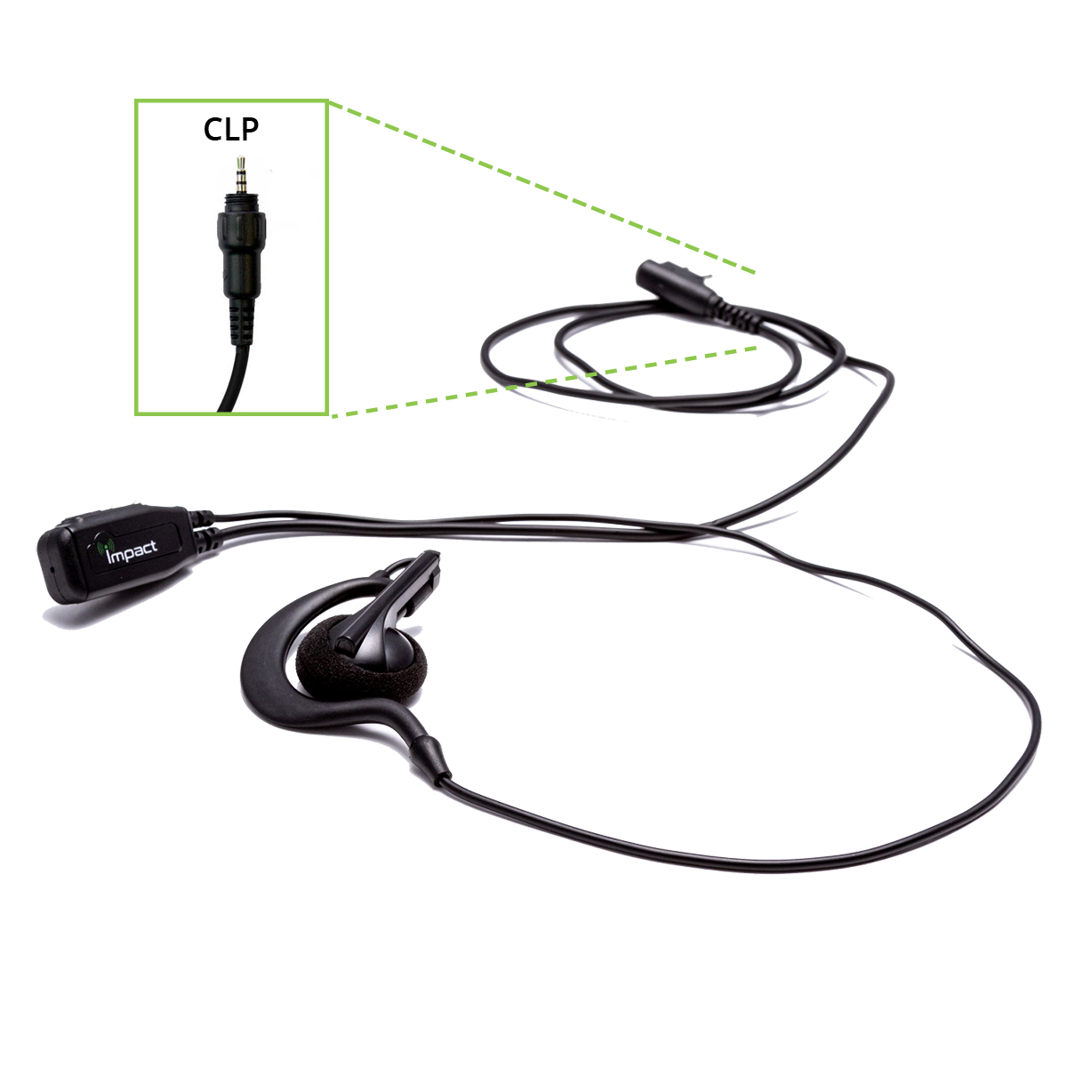 Wire Surveillance Kit Ear Hanger w-on ear spreaker (screw in