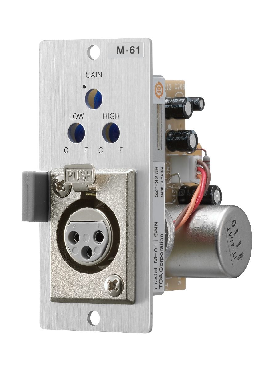 900 Series Module: Mic module compressor gain phantom XLR-F