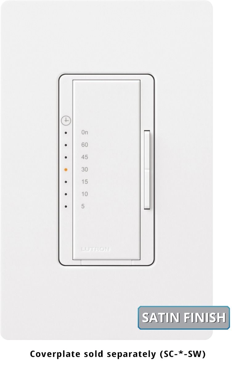 MAESTRO TIMER SWITCH 1H 3-5A MULTI-LOC NEUT -SATIN SNOW