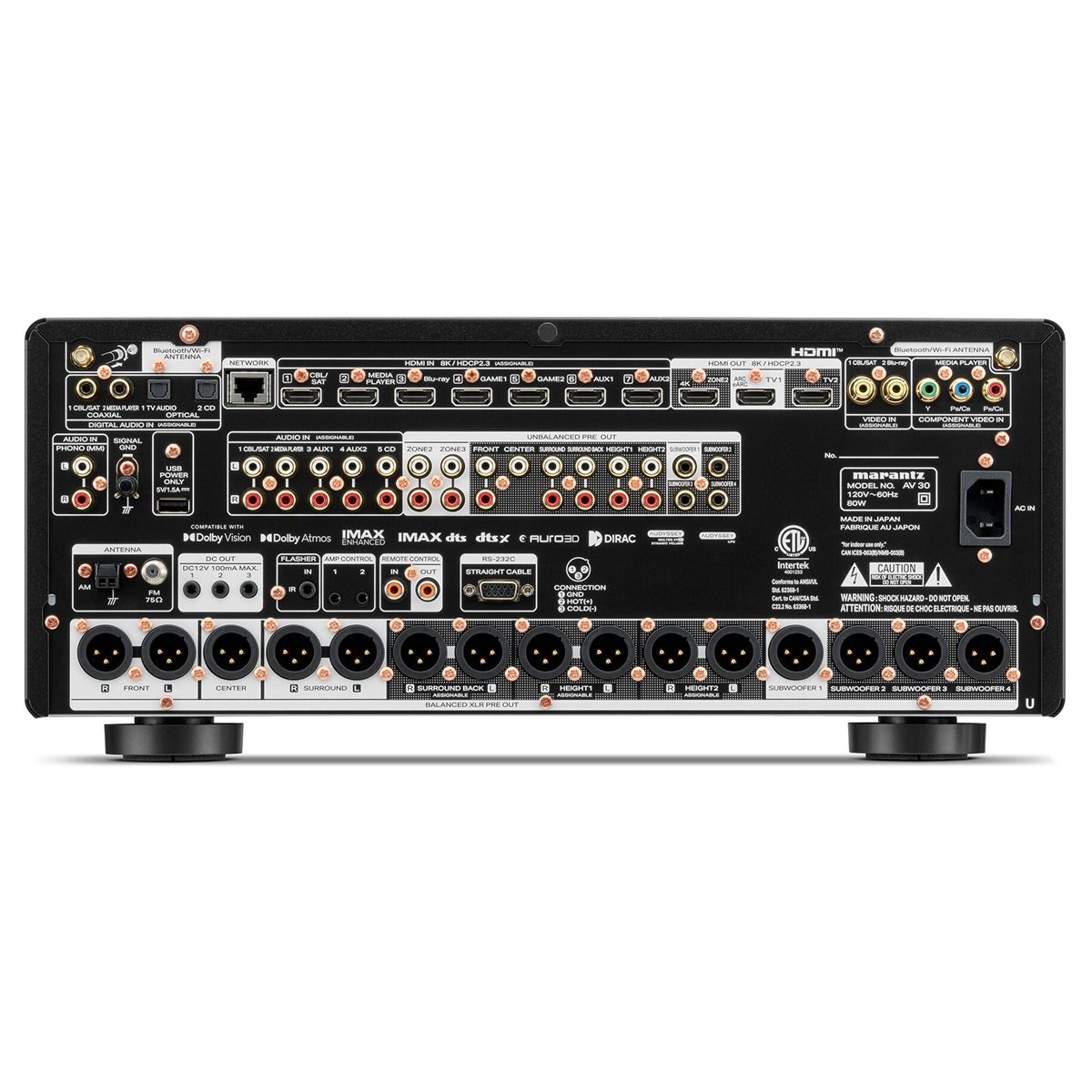 11.4 Ch Balanced AV Elite Preamplifier, Pair with AMP30