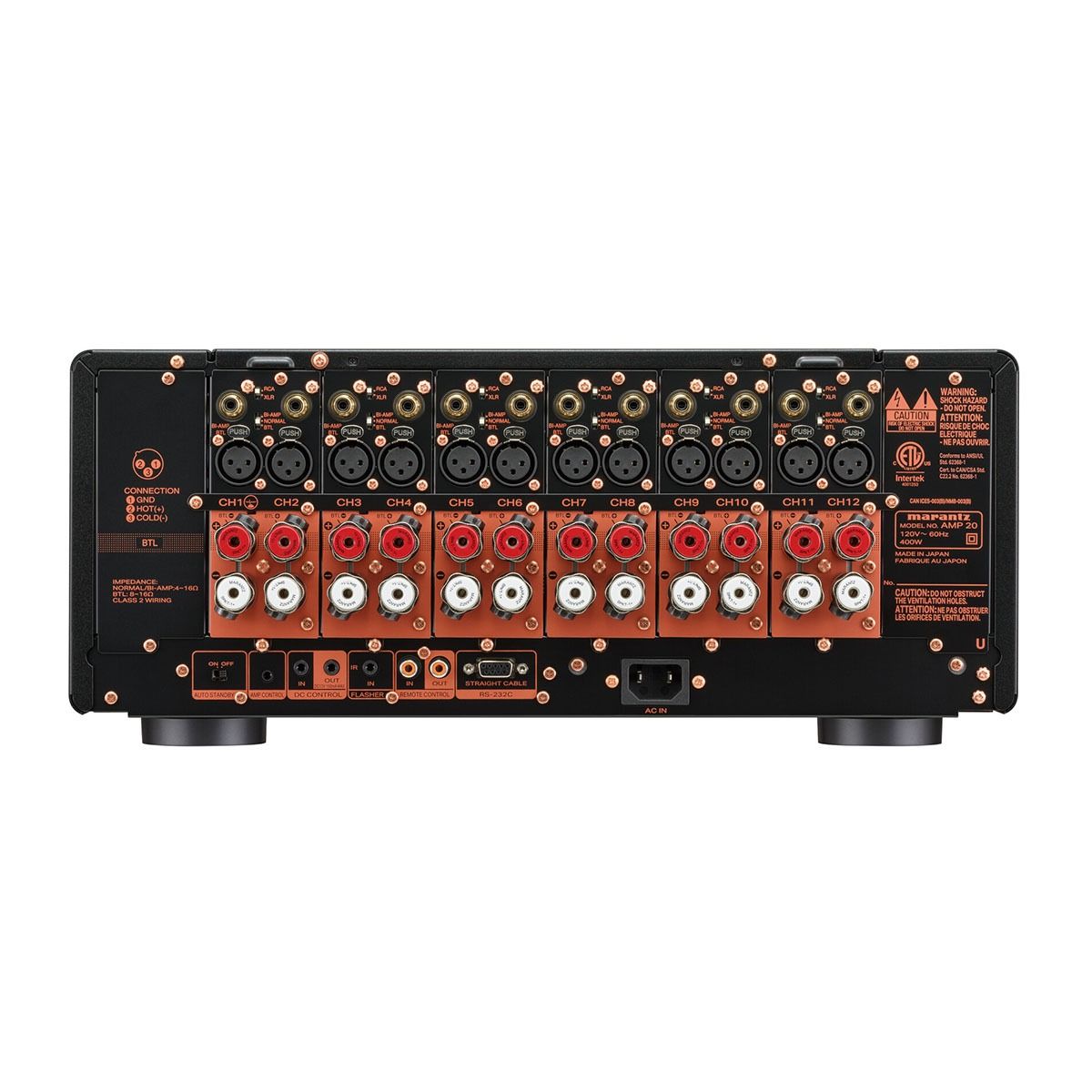 12 Ch 200w Elite-Level Power Amplifier, Pair with AV20