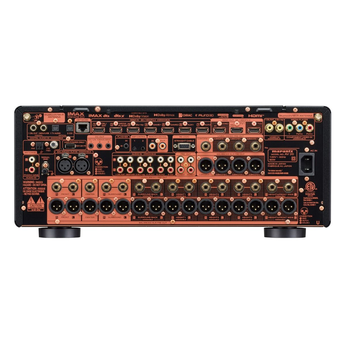 13.4 Ch Balanced AV Elite Preamplifier, Pair with AMP20