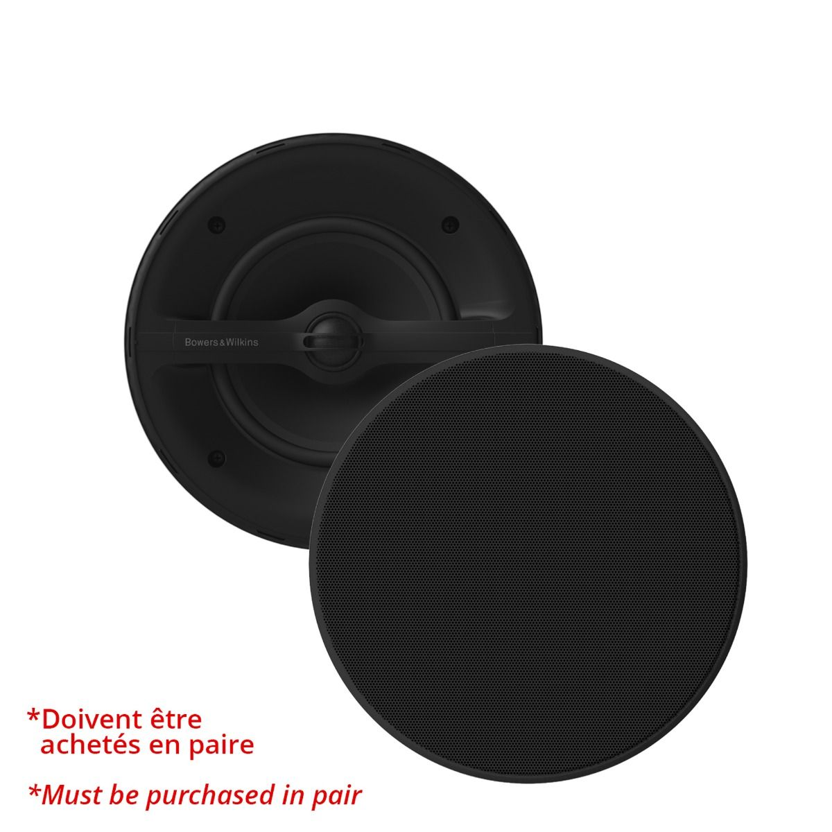 6in Marine In-Ceiling Speaker, Black, **Each- Must Buy 2