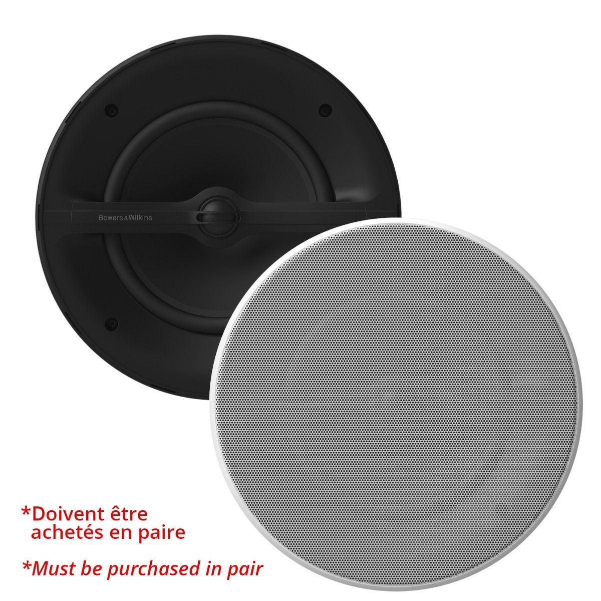 8in Marine In-Ceiling Speaker, White, **Each- Must Buy 2