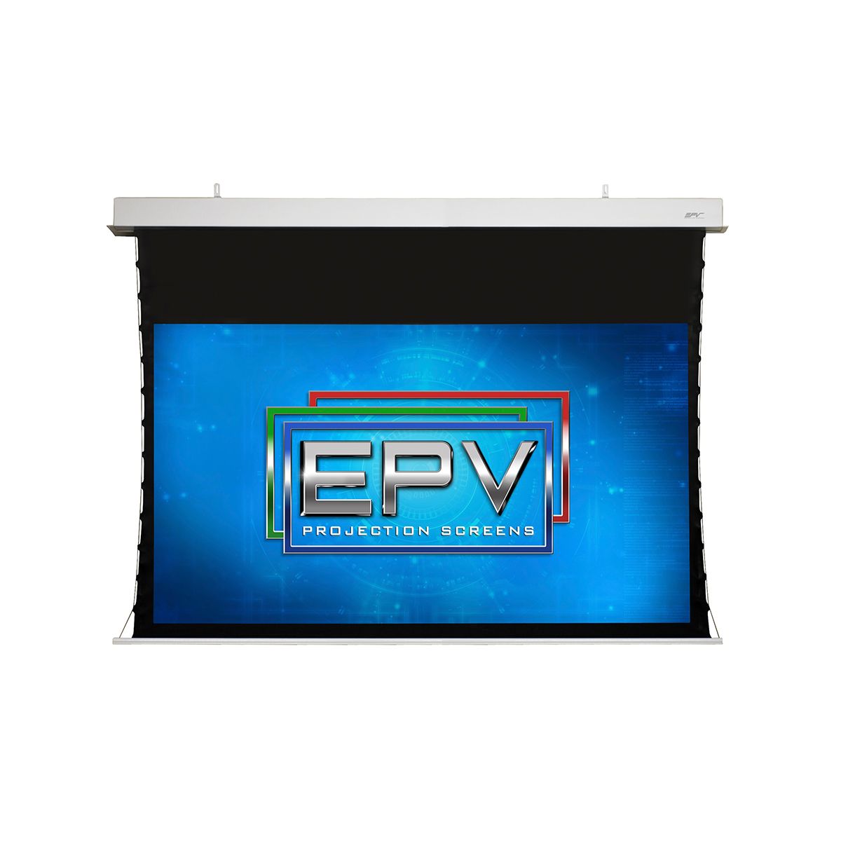 Motorized Screen, Tab-Tension, Extra Drop In Ceiling - 100i