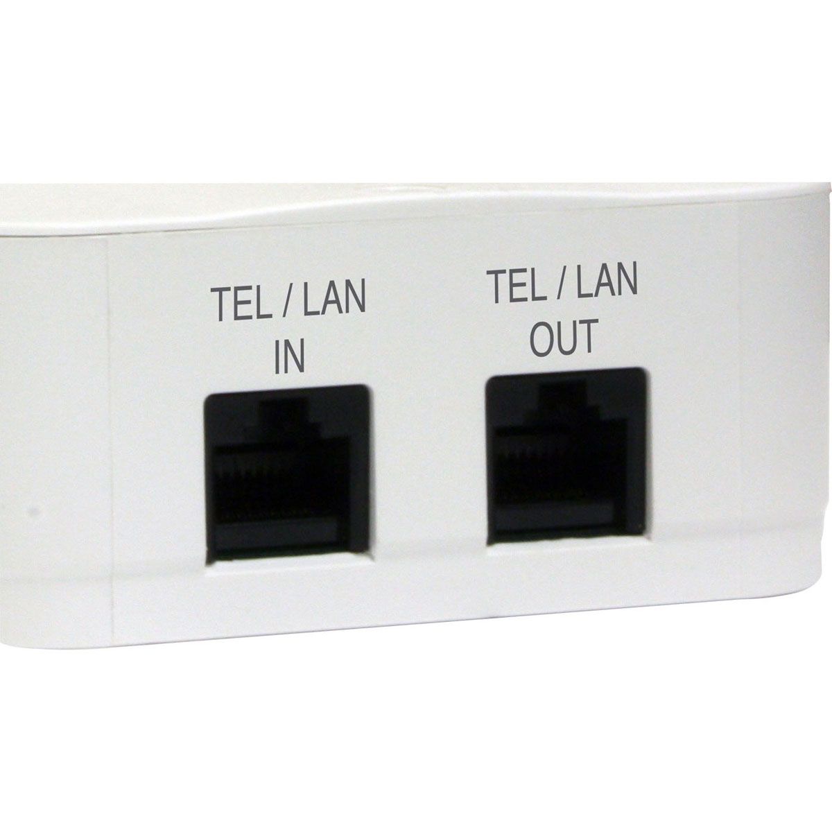 2 Outlet Direct Plug-In Surge Protector with Tel-Lan