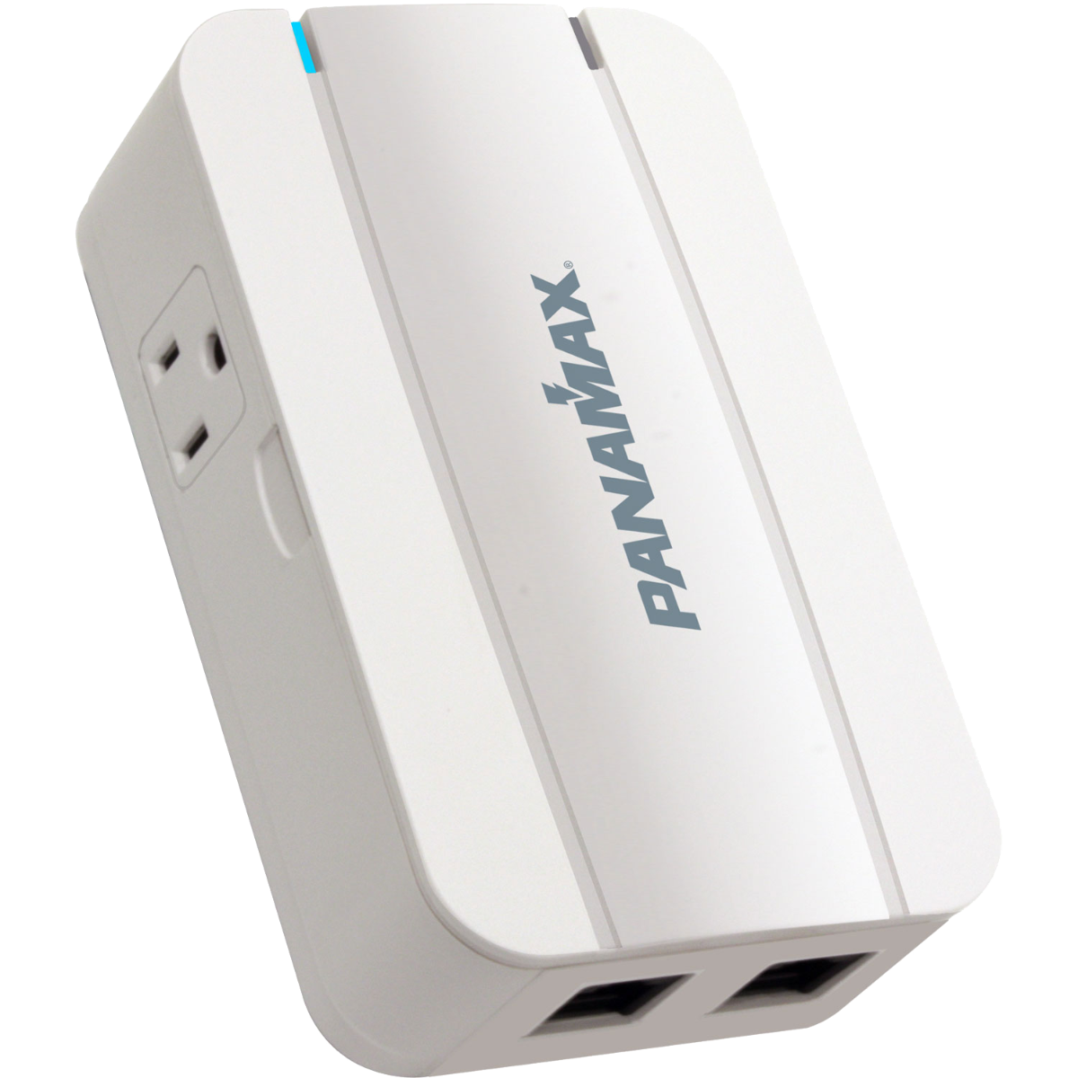 2 Outlet Direct Plug-In Surge Protector with Tel-Lan