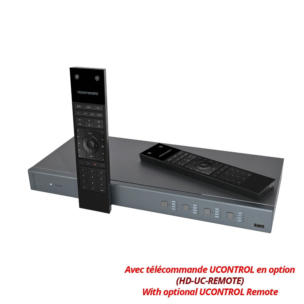 uControl Handheld Remote for MHUB & Zone Proc-Alum Carbonite