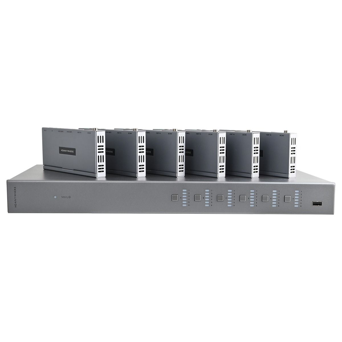 MHUB 6 Zone AV Control Hub (6 x 6 UTP 100M +2 HDMI Mirror)