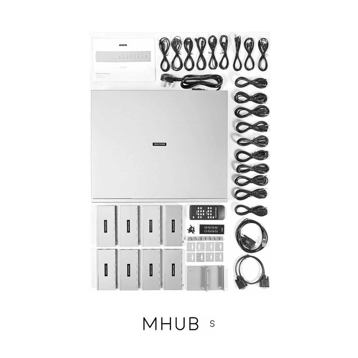 MHUB Stackable 8 Zone AV Control Hub (8 AV x 8 UTP 100M)
