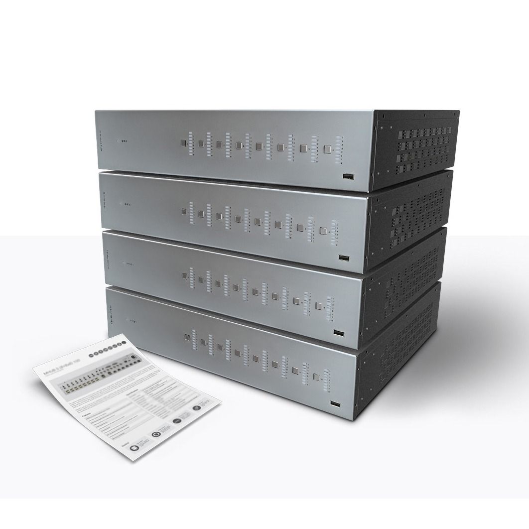MHUB Stackable 16 Zone AV Hub (16 AVx16UTP 100M w-Downmixing