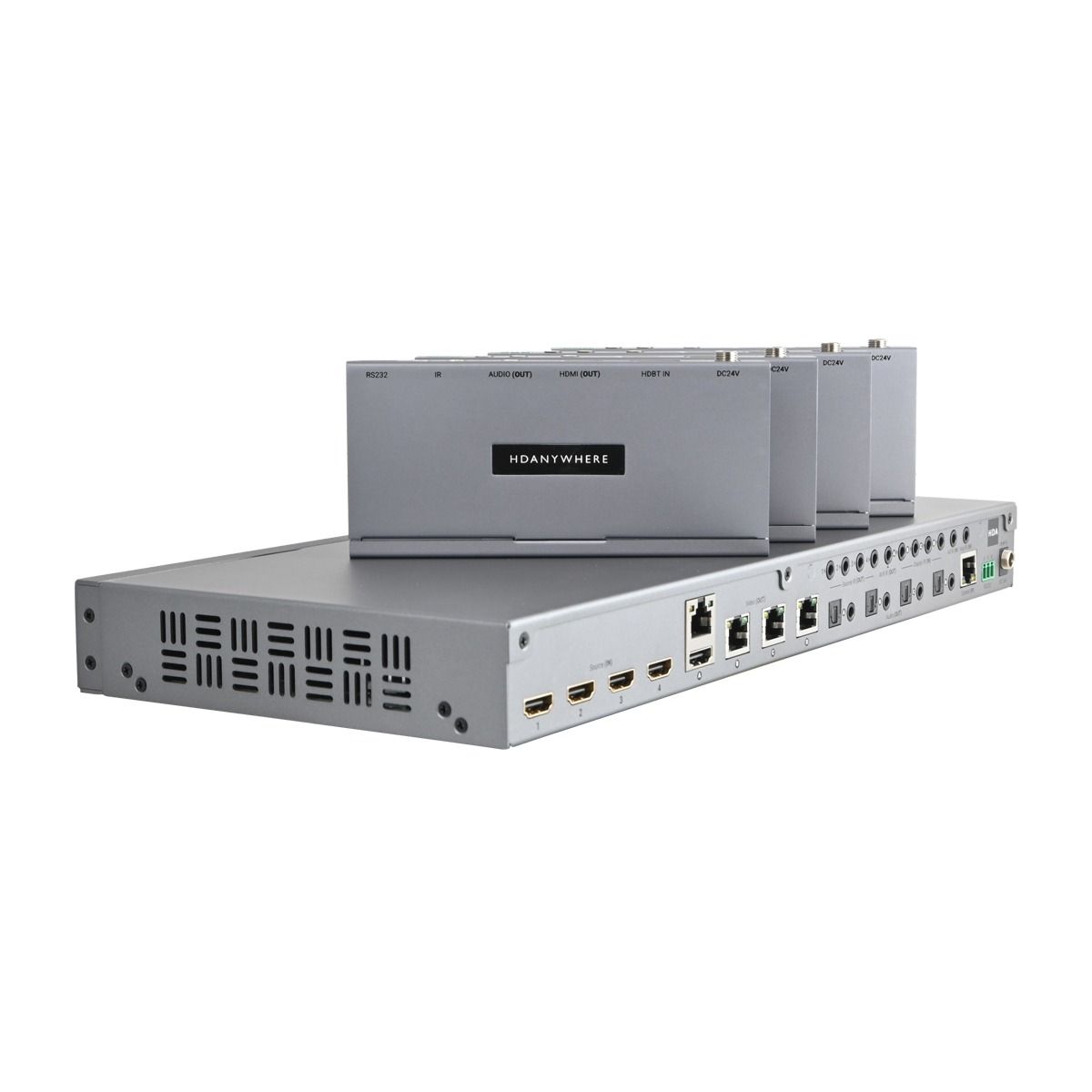 MHUB 4 Zone AV Control Hub (4 x 4 UTP 100M +1 HDMI Mirror)