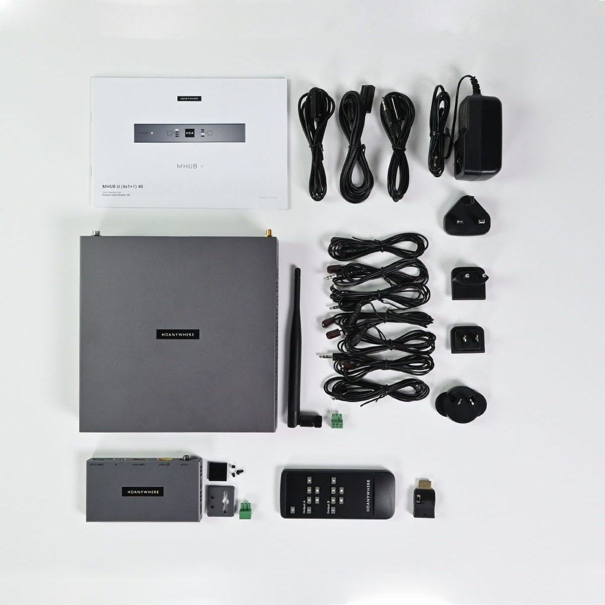 MHUB U 2 Zone AV Control Hub (4 x 1 UTP 40M +1 HDMI Mirror)