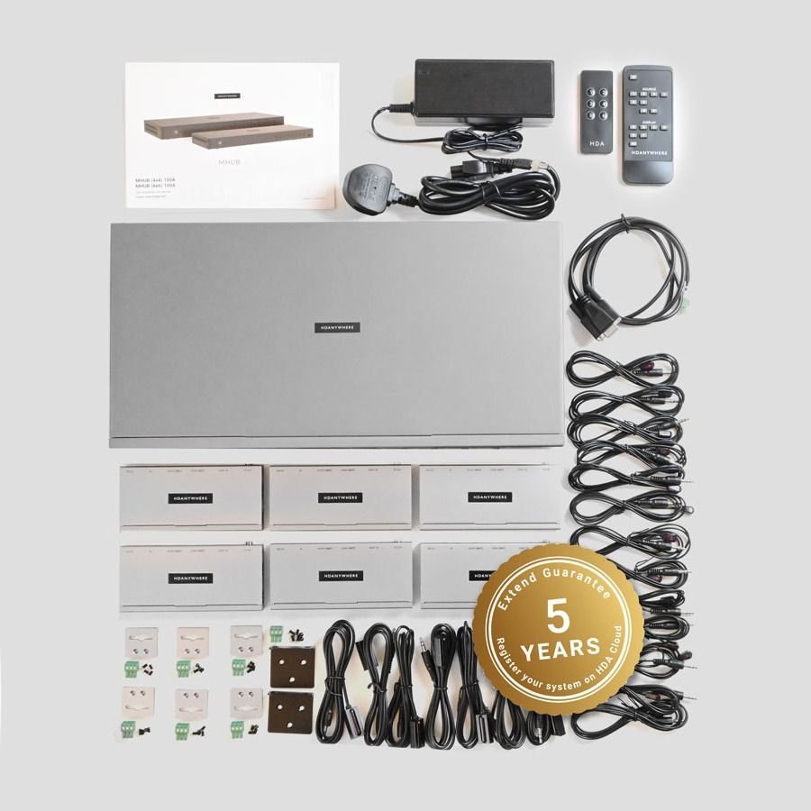 MHUB 6 Zone AV Control Hub (6 x 6 UTP 100M +2 HDMI Mirror)