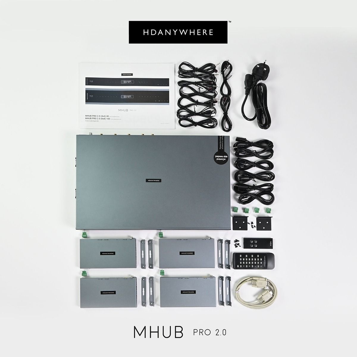 MHUB PRO 2.0 4 Zone AV Control Hub (4 AV x 4 UTP 40M)