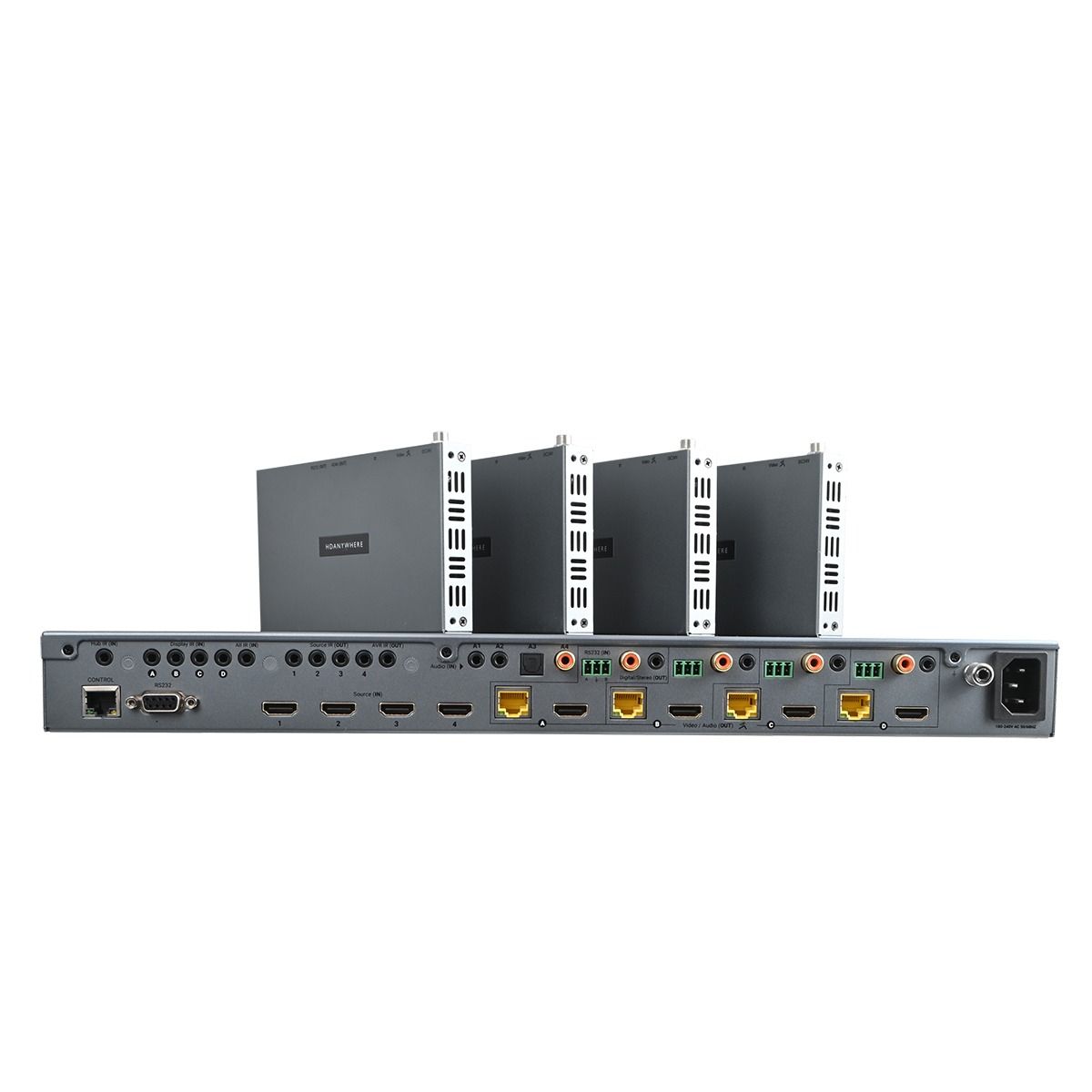 MHUB PRO 2.0 4 Zone AV Control Hub (4 AV x 4 UTP 40M)