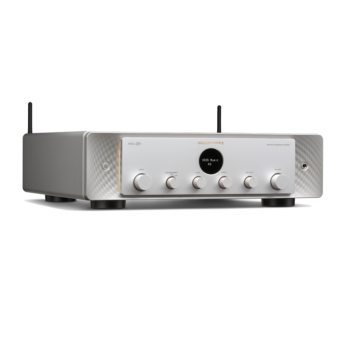 2x70w - Integrated Stereo Amp with Heos & Phono, Silver-Gold