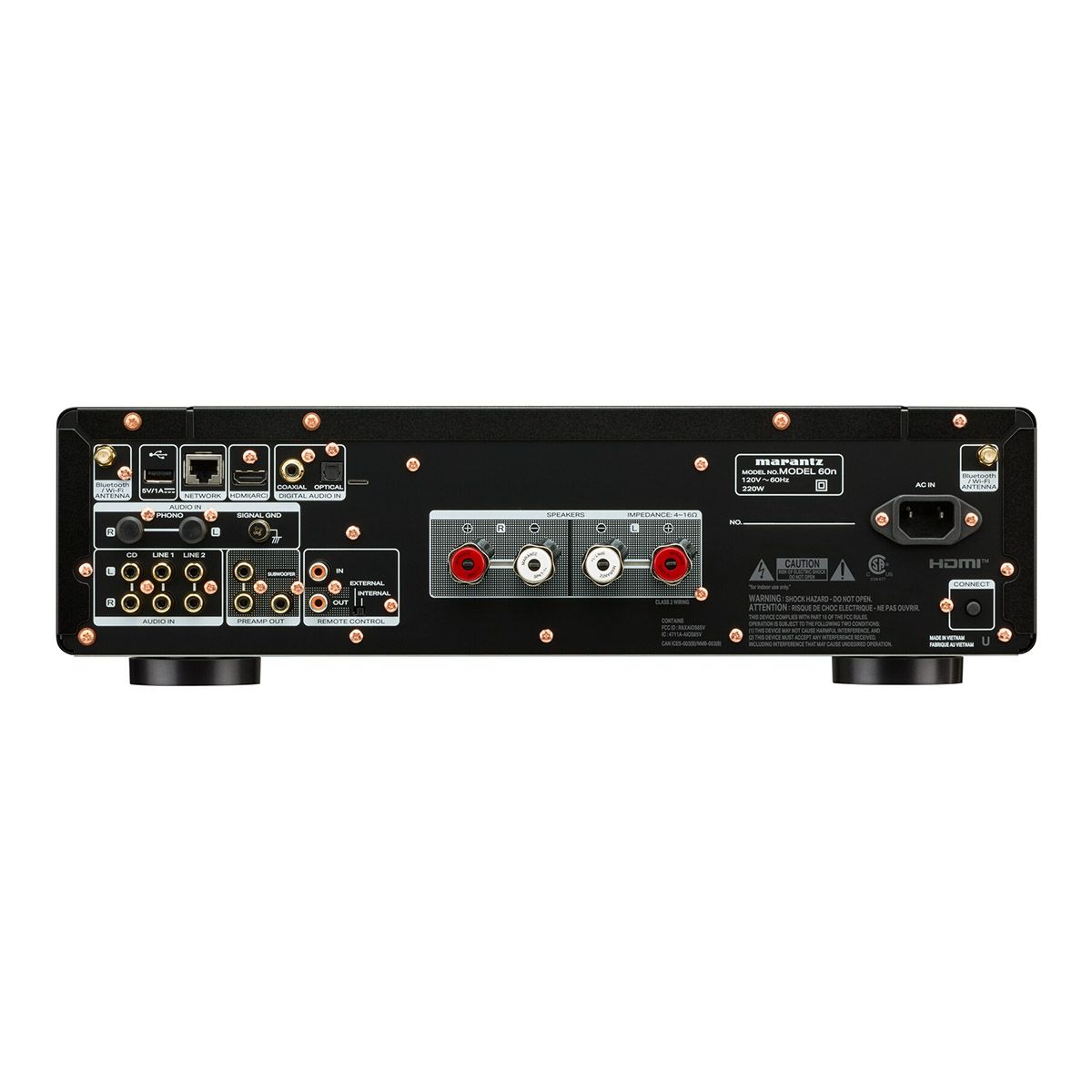 2x60w - Integrated Stereo Amp with Heos & Phono, Black