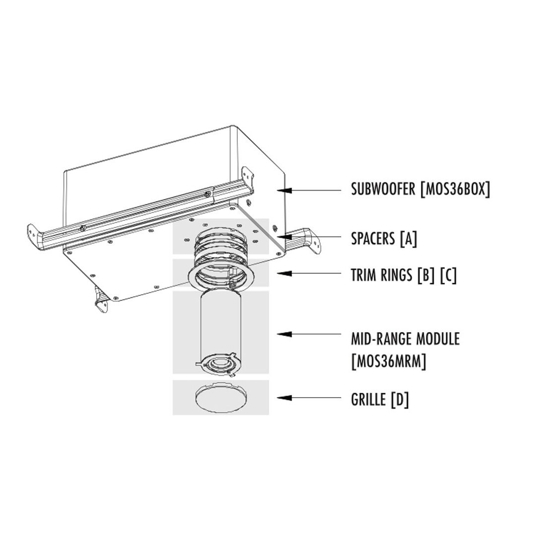 Marquee Minimal 6in In-ceiling Subwoofer cabinet accessory