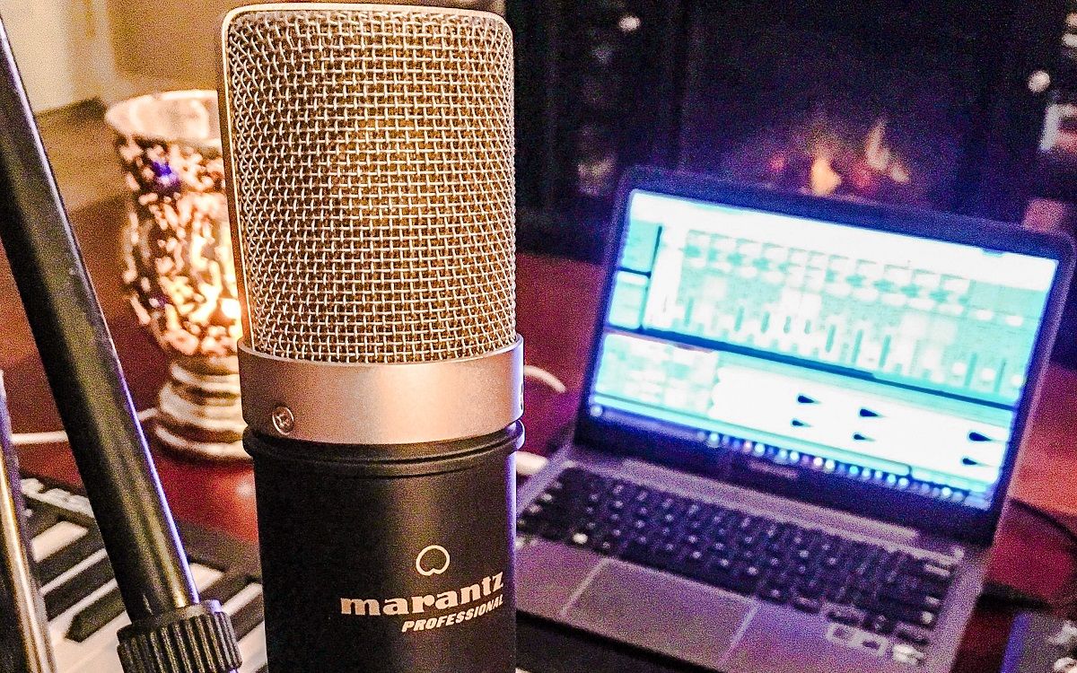 Large Diaphragm Condenser Microphone - Tabletop Stand