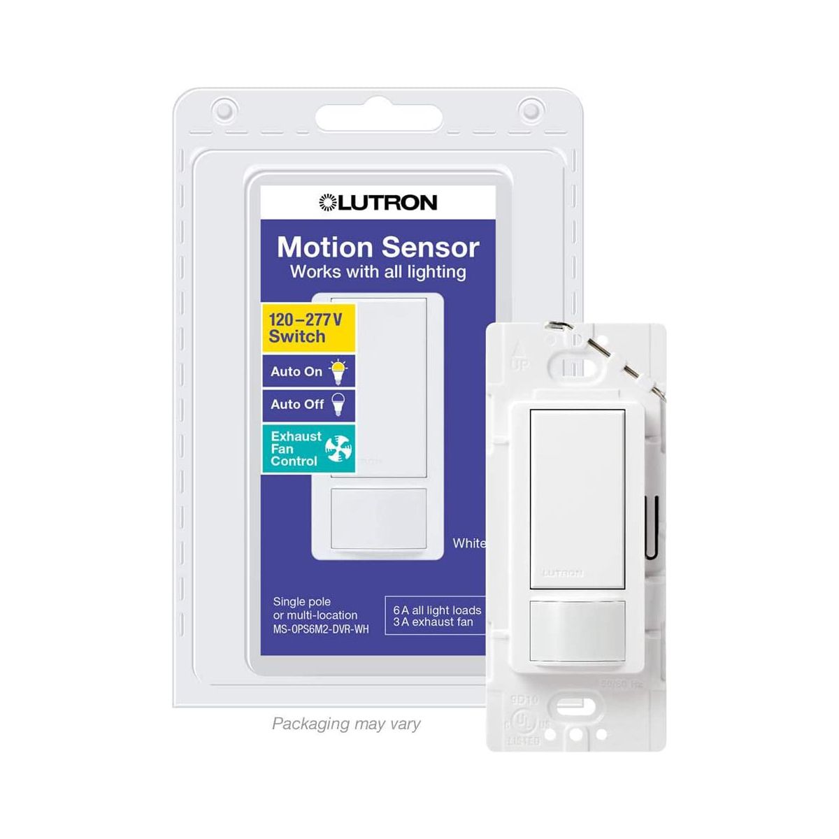 MAESTRO OCCUPANCY SENSOR SWITCH 6A WHITE