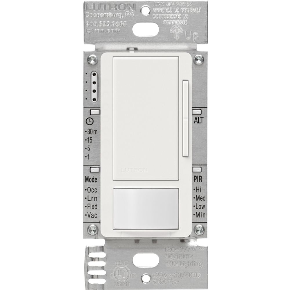 MAESTRO IN-WALL 8A 0-10V DIMMER W- OCCUPANCY SENSOR (WH)
