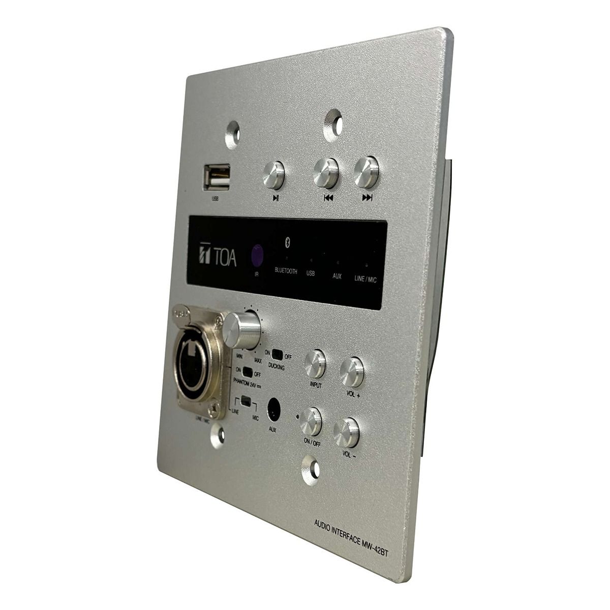 Audio Interface with Aux, USB, Bluetooth & Mic Inputs (w/PS)