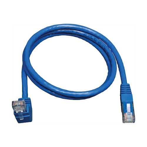 Eaton Tripp Lite N204-003-BL-UP CAT6 up Angle Gigabit Molded Patch Cable, UTP, RJ45 M/M, 3\' (91.4cm), Blue