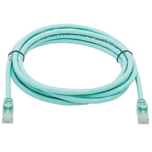 Eaton Tripp Lite N261-010-AQ CAT6A 10G Snagless UTP Ethernet Cable, RJ45 Male to Male, 10\' (3.05m), Aqua