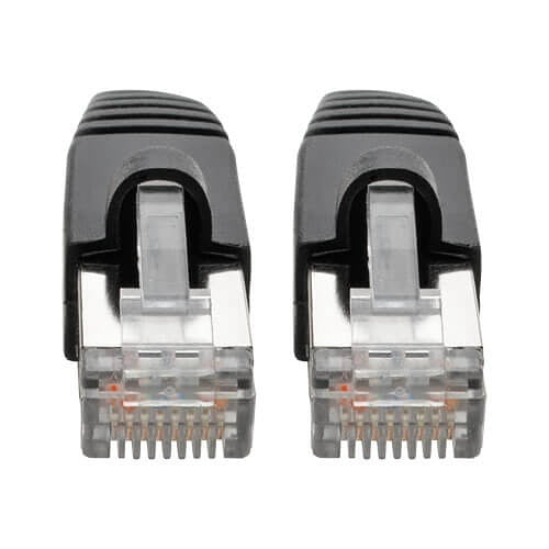 Eaton Tripp Lite N262-014-BK CAT6A 10G Shielded Snagless Patch Cable, STP, PoE, RJ45 M/M, 14\' (4.27m), Black