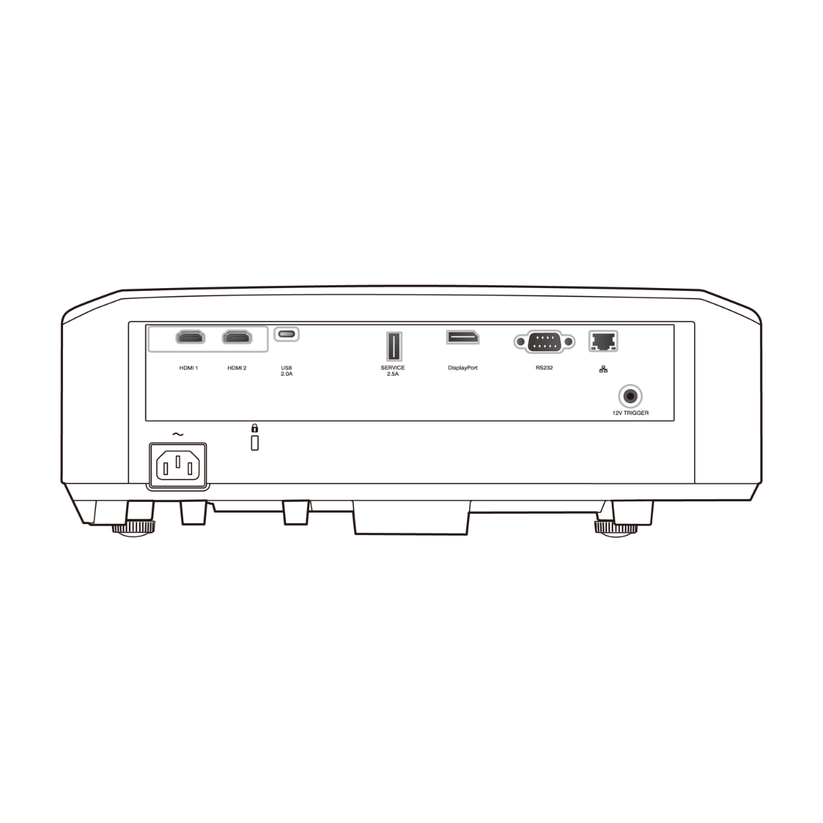 4K DLP Front Projector w- BLU-Escent Laser 3300LM - White