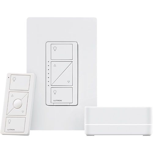 SMART BRIDGE KIT W-6WCL WALL DIMMER & 3BRL PICO- GLOSS WHITE