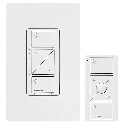 SMART WALL DIMMER KIT WITH 3BRL PICO - GLOSS WHITE