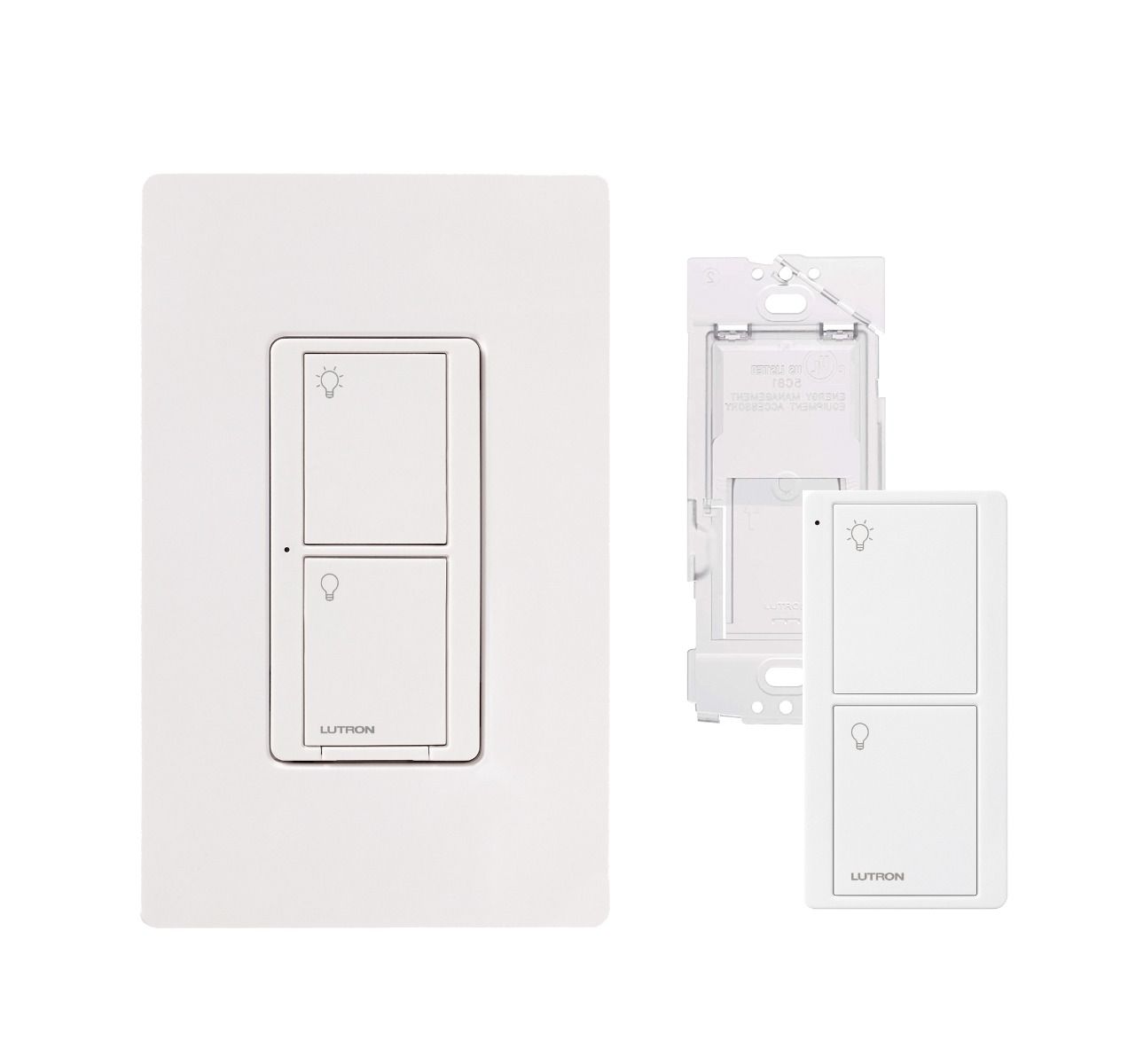 SMART 3-WAY WALL SWITCH KIT WITH 3BRL PICO - GLOSS WHITE