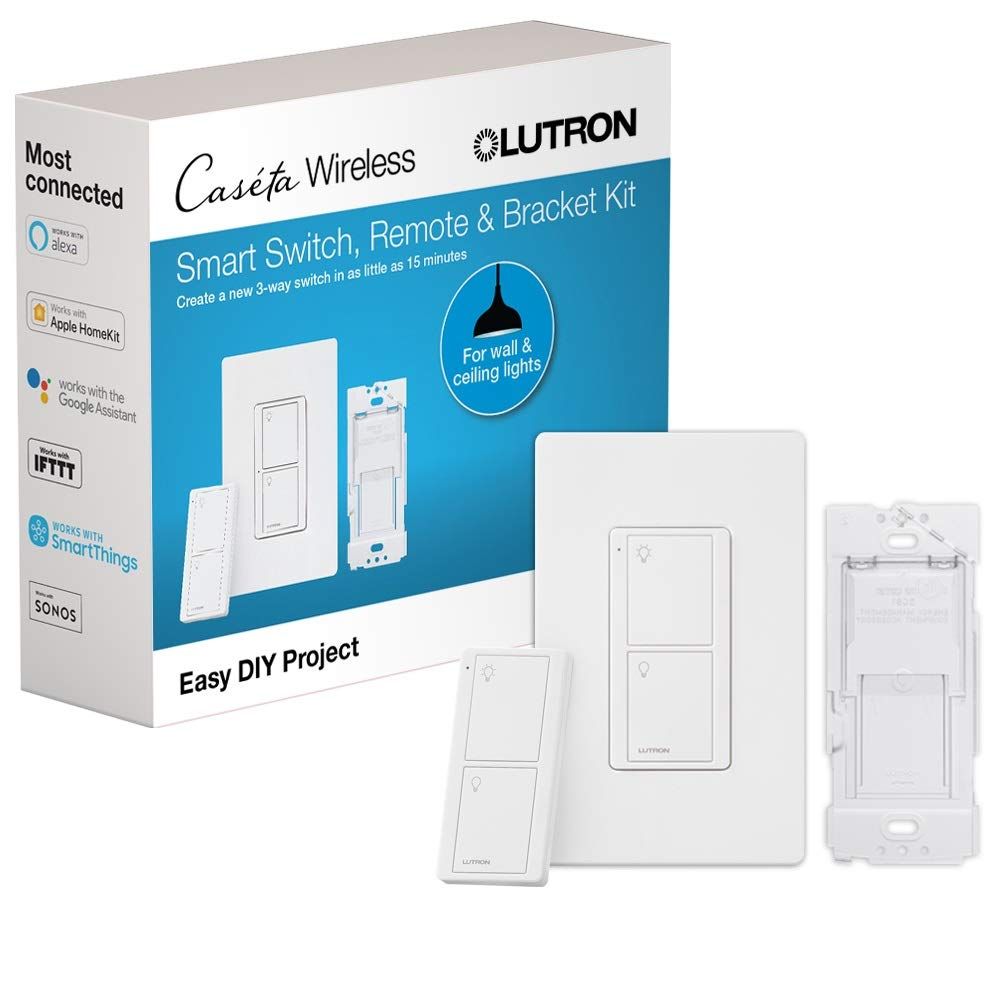 SMART 3-WAY WALL SWITCH KIT WITH 3BRL PICO - GLOSS WHITE