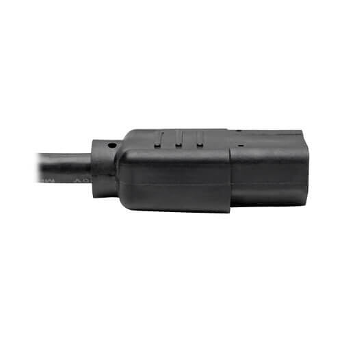 Eaton Tripp Lite P006-025 Desktop Computer AC Power Cord, NEMA 5-15P to C13, 10A, 125V 18 AWG, 25\' (7.62 m), Black