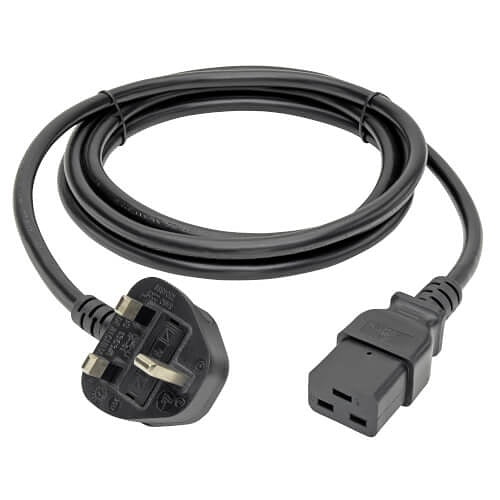 Tripp Lite P052-008 Power Cord Adapter, C19 to BS1363, 13A 250V, UK Plug, 8\'